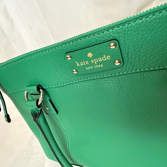 Kate Spade Green Leather Tote Bag - Picture 13 of 15